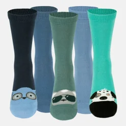 New Barnstrumpor Ekologisk Bomull 5-Pack Barn Strumpor