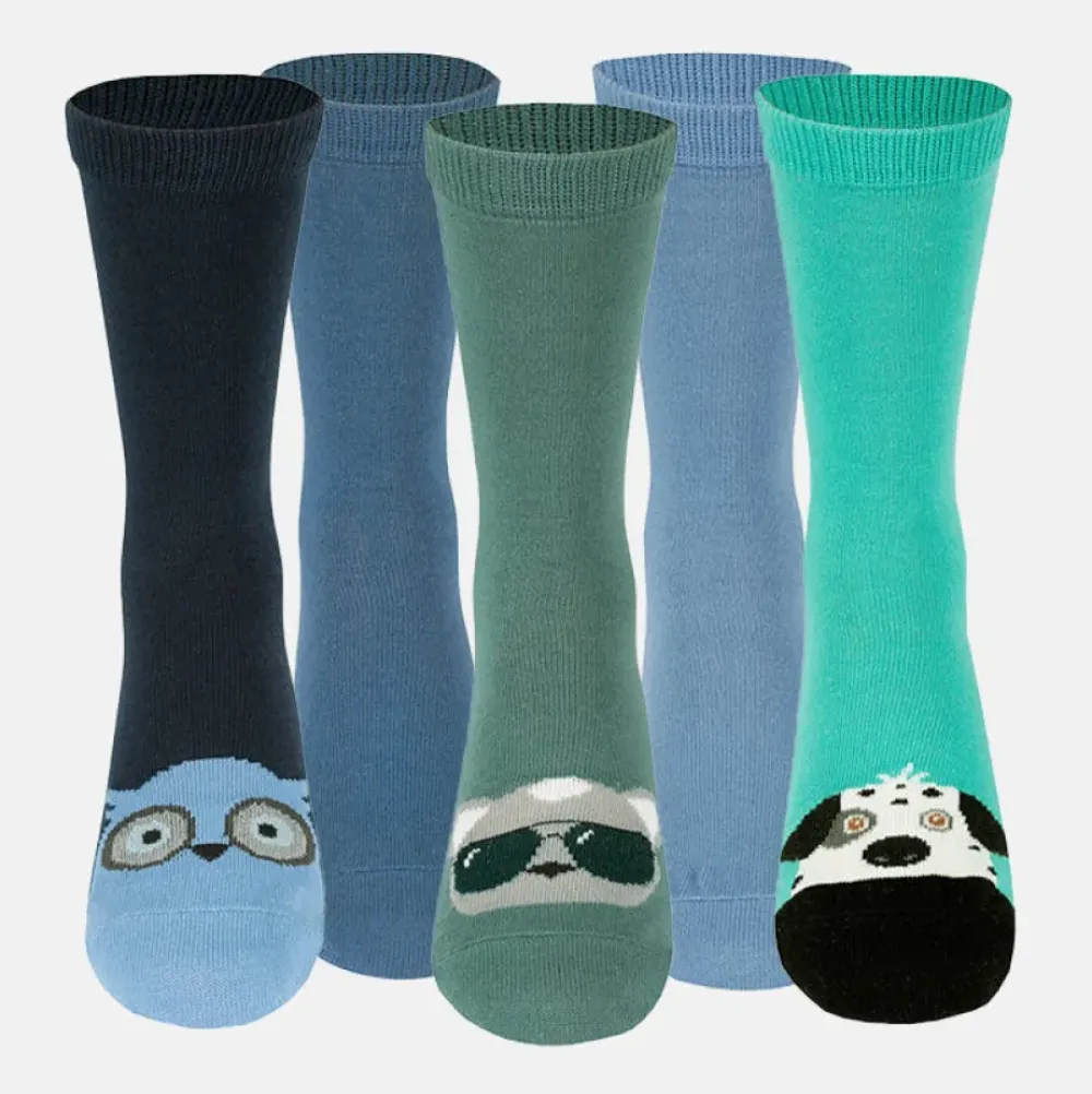 Hot Barnstrumpor Ekologisk Bomull 5-Pack Barn Strumpor