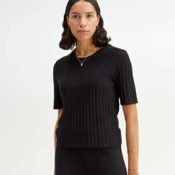 Outlet Finstickad T-Shirt Dam T-Shirt