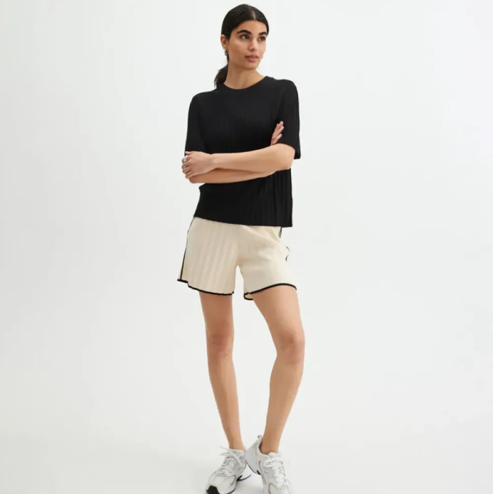 Sale Finstickad T-Shirt Dam Loungewear