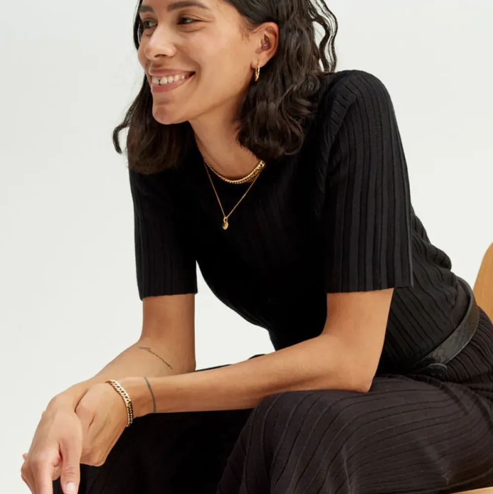 Sale Finstickad T-Shirt Dam Loungewear