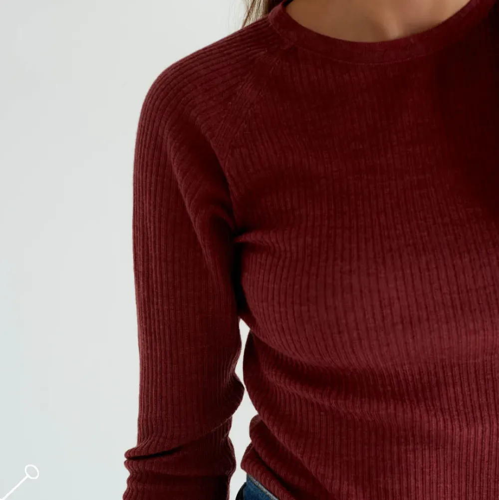 Outlet Langarmad Topp Merinoull Dam Loungewear