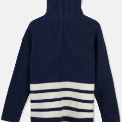 Hot Ulltroja Med Avtagbar Polokrage Dam Loungewear