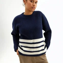 Hot Ulltroja Med Avtagbar Polokrage Dam Loungewear