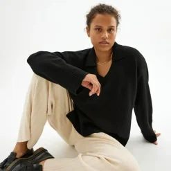 Clearance Ulltroja Med Krage Dam Loungewear