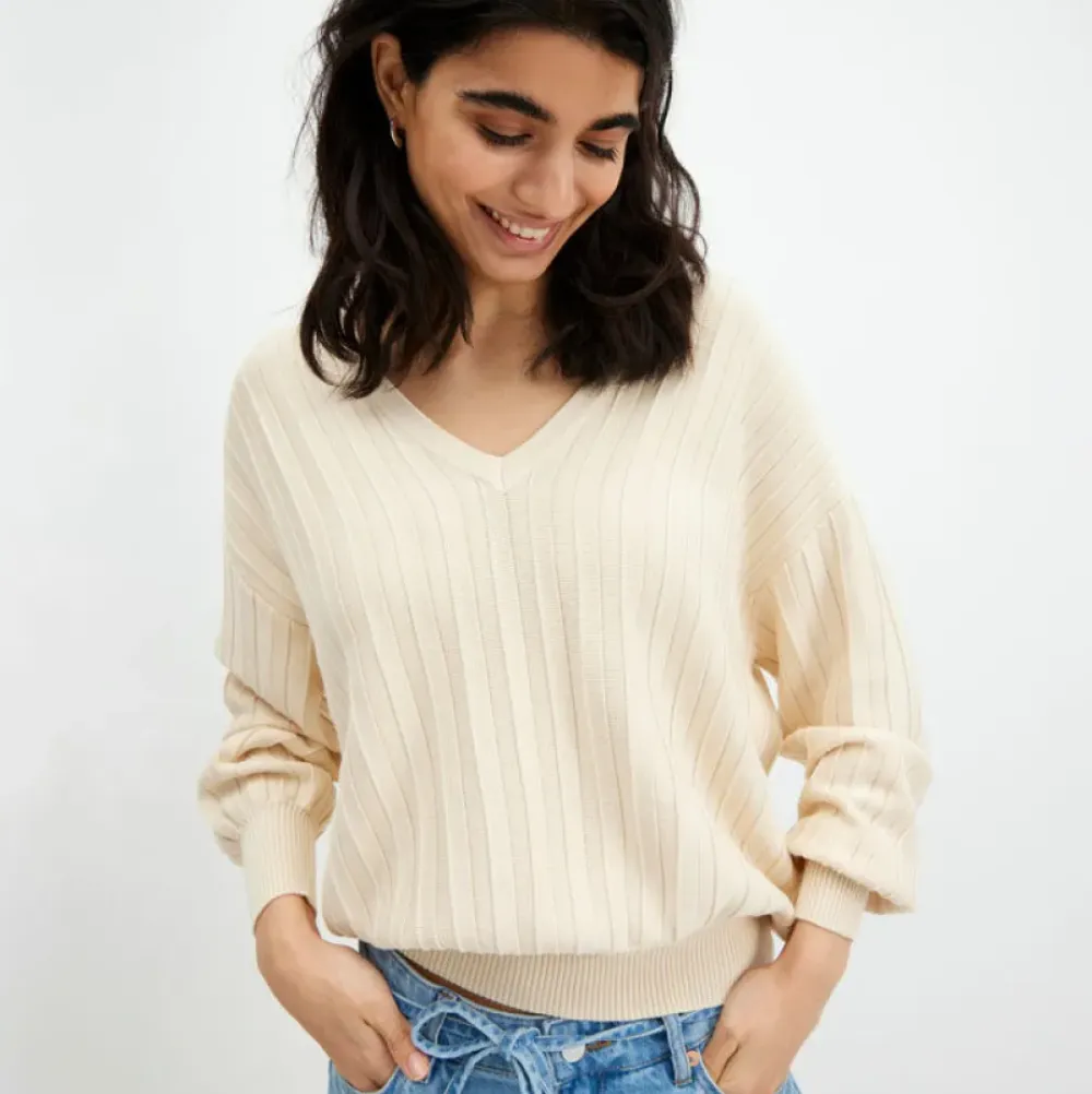 Online Vandbar Troja Med V-Ringning Dam Loungewear